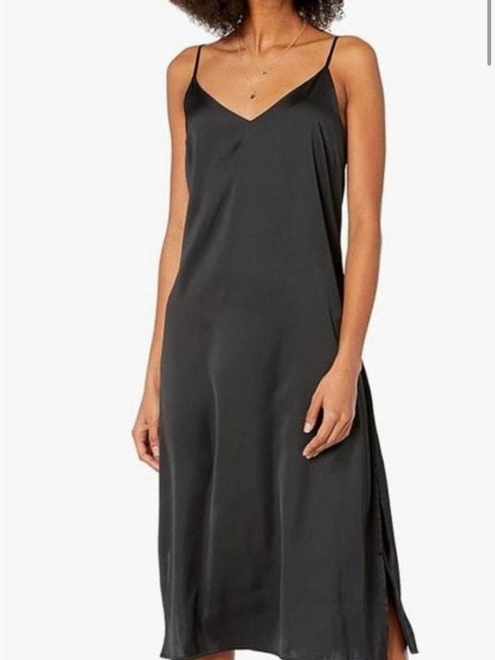 Z Supply Black Slip Midi Dress